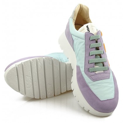 Sneakersy damskie Wonders A-2422 Lavanda